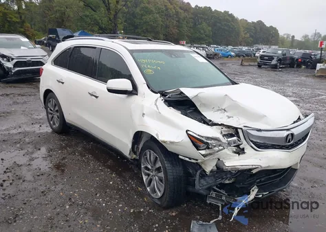 2014 Acura Mdx Technology Package из США, поврежденный, VIN 5FRYD4H40EB020987